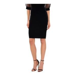 #700 HALOGEN black pencil skirt